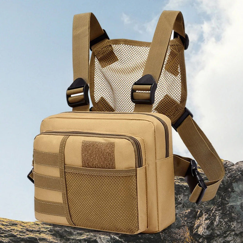 Bolsa Táctica De Pecho Chaleco Ajustable Funcional