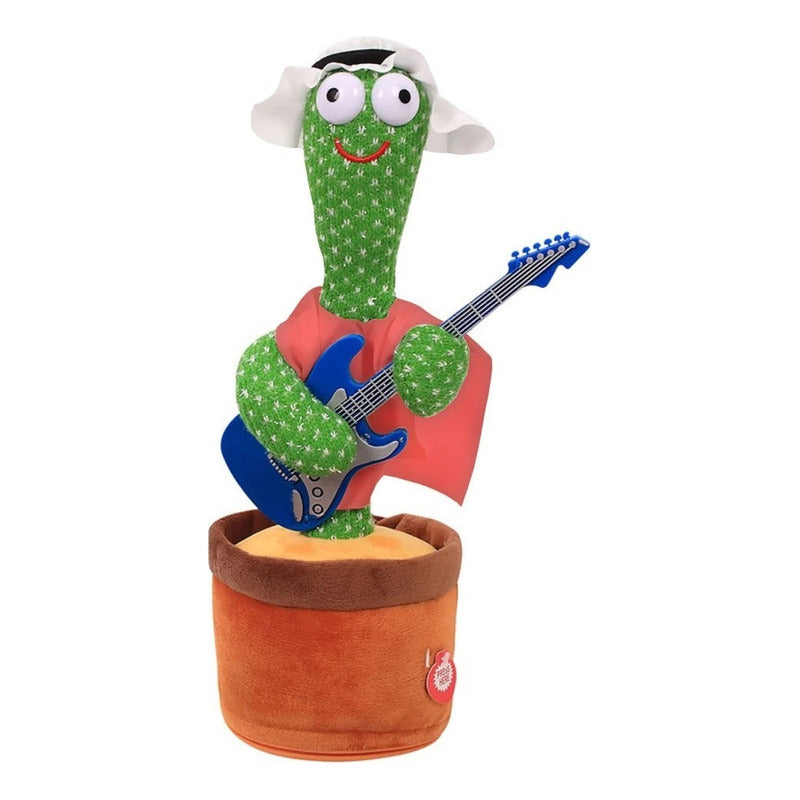 Cactus Bailarín Musical Repetidor Recargable Voz Interactivo