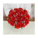 Ramo De 18 Rosas E Ilusiones Ramo Frondoso Grande Vistoso Rojo
