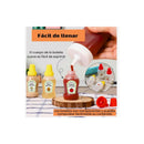 Mini Botellas Salsas Exprimibles Portátil Lonchera Pack 3 Transparente