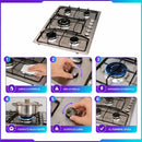 Encimera A Gas Theck 5 Quemadores Acero Inoxidable 70cm Plateado