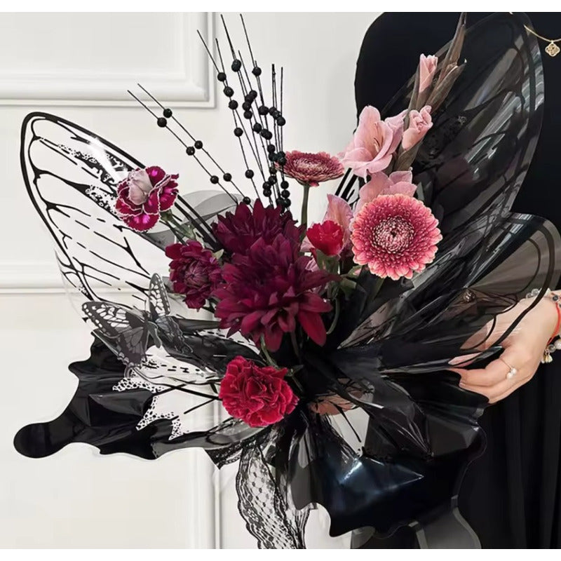 20 Piezas Papel Celofán Coreano Con Forma Mariposa