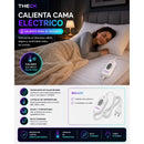 Calienta Cama Eléctrico Theck 1 Plaza 150x70 Cm 2 Niveles Blanco Yhk-1plz