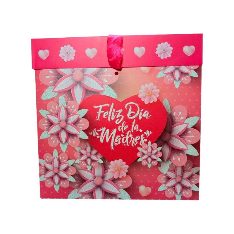 Caja De Regalo Día De Las Madres 30x30cm