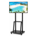 Soporte Tv Pedestal Con Ruedas 32 A 75 Pulgadas Negro