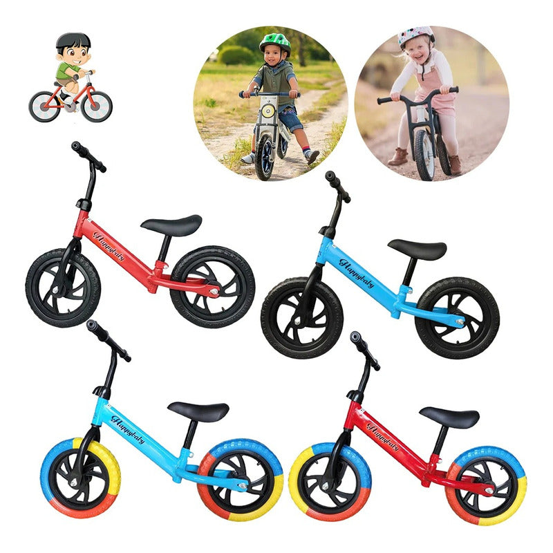 Bicicleta Equilibrio Niños Aro 12 Sin Pedal Principiantes