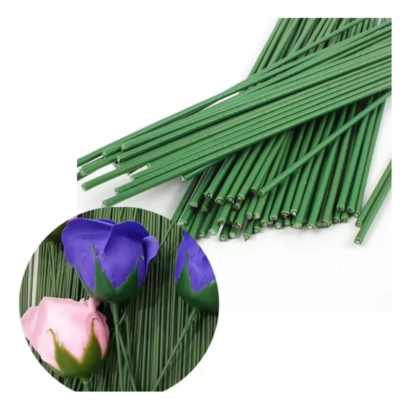 Pack 70 Tallos Sin Hojas Para Flores Artificiales Bricolage