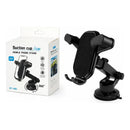 Soporte Celular Auto Ventosa Ajustable 360° Theck Negro