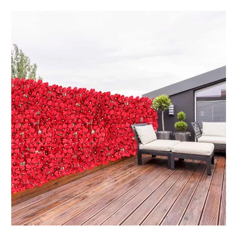 Flor Artificial Para Decoración Panel Pared Muro 3mt