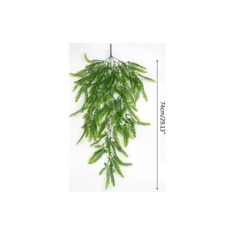 Pack 2 Helechos Fino Colgant Artificial Vara Frondosa Boston