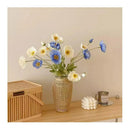 Amapolas Flores Artificiales Textura Realista Anemonas