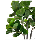 Lyrata Ficus Planta Artificial Flor Decoracion Arbol 1 8 0 M Verde Oscuro