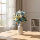 Ramos De Mariposas Y Hortensias Artificiales Unico En Estilo Azul Claro