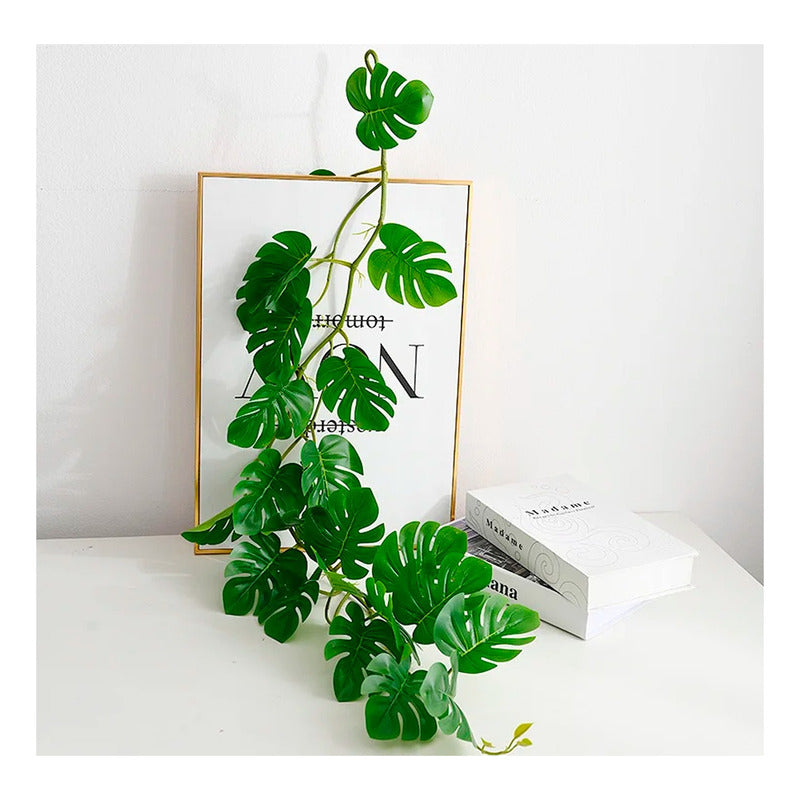 Guirnalda Monstera Decoración Palmera Tropical Colgante