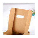 Pack De 10 Cajas D Regalo Kraft Dia De Las Madres Porta Vaso Negro Porta Vasos Y Flores O Regalos