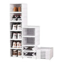 Cajas Organizadoras Zapatera De Tenis Plegables 6 Piezas Blanco