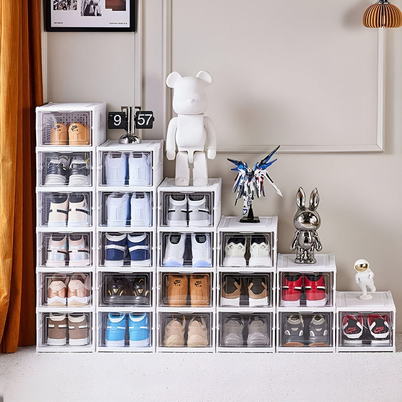 Zapatera Organizador Caja Apilable Para Zapatos 3 Niveles