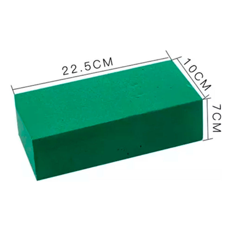 Pack 10 Bloque Espuma Esponja Para Arreglo Floral Verde