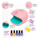 Kit Manicure Infantil Theck Con Secador 9 Piezas