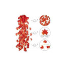 Pack 12 Tiras Planta Artificial Enrredadera 2.1m Decoración Naranja