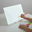 Pizarra Mágica Led Transparente Con Soporte Y Plumones Blanco