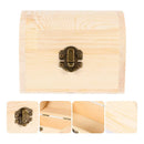 Caja Baul Organizadora De Madera Natural Con Tapa Baul
