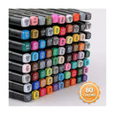Marcadores Doble Punta Touchfive Original 80 Pcs