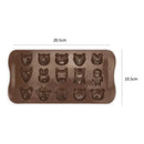 Pack De 6 Moldes De Silicona Surtidos Para Chocolate Marrón