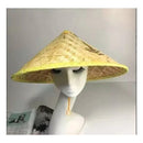 Sombrero Tradicional Chino Bambú Eco & Deco Dragon Guerrero Beige Unica Geométrico