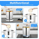 Olla Acero Inoxidable 12 Litros 25x26 Cocina Profesional