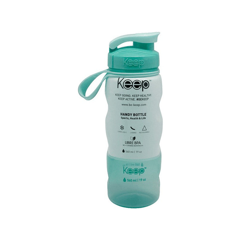 Botella Sport 800ml Colores Keep Gimnasio Gym Deporte Color Turquesa