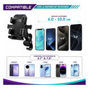 Soporte Universal Theck Para Celular De Moto Y Bicicleta Aju Negro