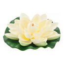 Pack 9 Flor De Loto Artificiales Loto Lirio Cojín Flotante