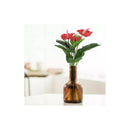 Ramo De Plástico Flor Artificial Flores De Anturio Rojo  Rojo