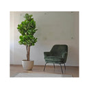Lyrata Ficus Planta Artificial Flor Decoracion Arbol 1 8 0 M Verde Oscuro