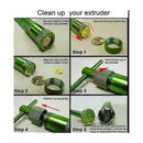 Set Extrusor Para Fondant 20 Discos Molde Acero Inoxidable Verde