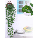 Pack 2 Colgantes Verdes Enredaderas Artificiales 10 Ramos Color Verde