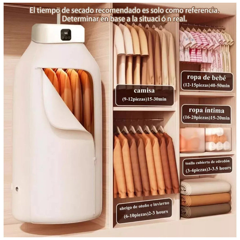 Secador Ropa Portatil Tendederos Capacidad 10k Plegable
