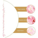 Guirnalda Enredadera Artificial Colgante Flor De Cerezo Rosa