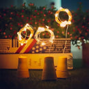Pack 10 Luces Corcho Hada Alambre Micro Luz Led Calido