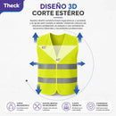 Chaleco Reflectante Seguridad Alta Visibilidad Amarillo Unic Amarillo Unica