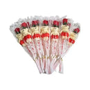 Pack 12 Unid Rosas Con Oso Feliz Dia De Las Madres
