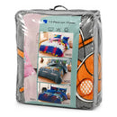Edredón Infantil 1.5 Plaza Con Funda Diseño Unicornio Theck Gris Dino