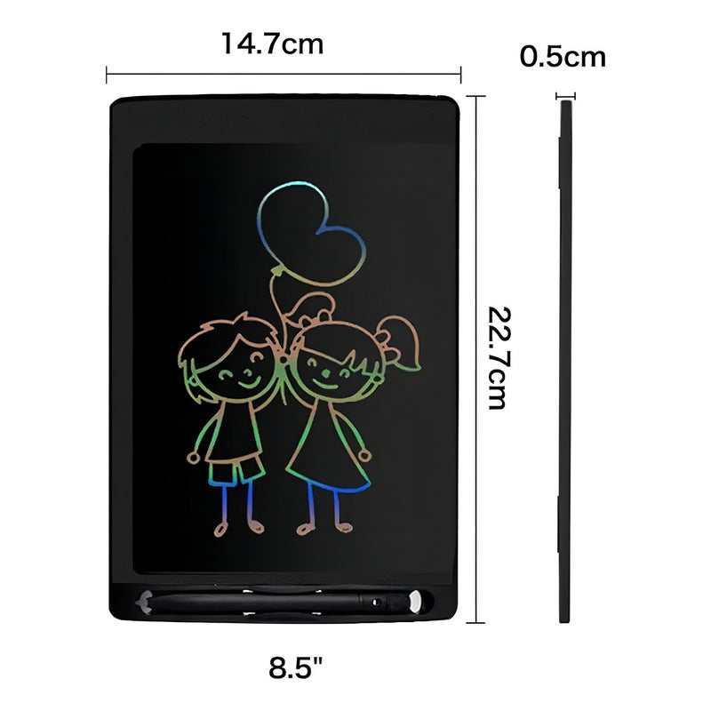 Tablet Magic Whiteboard Para Niños, Se Apaga Digitalmente Con Un Solo Toque, Color Negro
