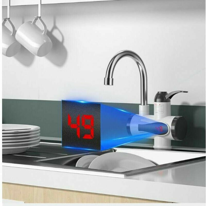 Calentador De Agua Llave Caliente, Fria Eléctrico Acabado Mate Color Blanco