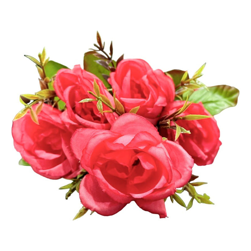 Flores Ramo De Rosas Artificiales Decoración Hogar