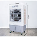 Climatizador Portátil Click 50l Aire Frío Potente 240w Con Ruedas Blanco