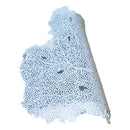 Manteles Individuales Eco & Deco Pvc Plateados Diseño Hoja 02 38cm Plateado