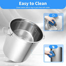 Olla Acero Inoxidable 12 Litros 25x26 Cocina Profesional Plateado