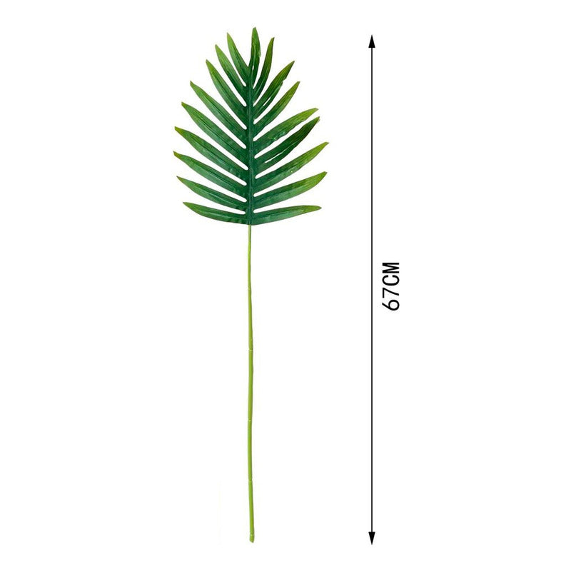 Pack 10 Hojas De Palmera Y Mosntera Artificial Decoracion